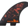 FCS II Filipe Toledo PC Athlete Series Accelerator Tri Fins Black Red