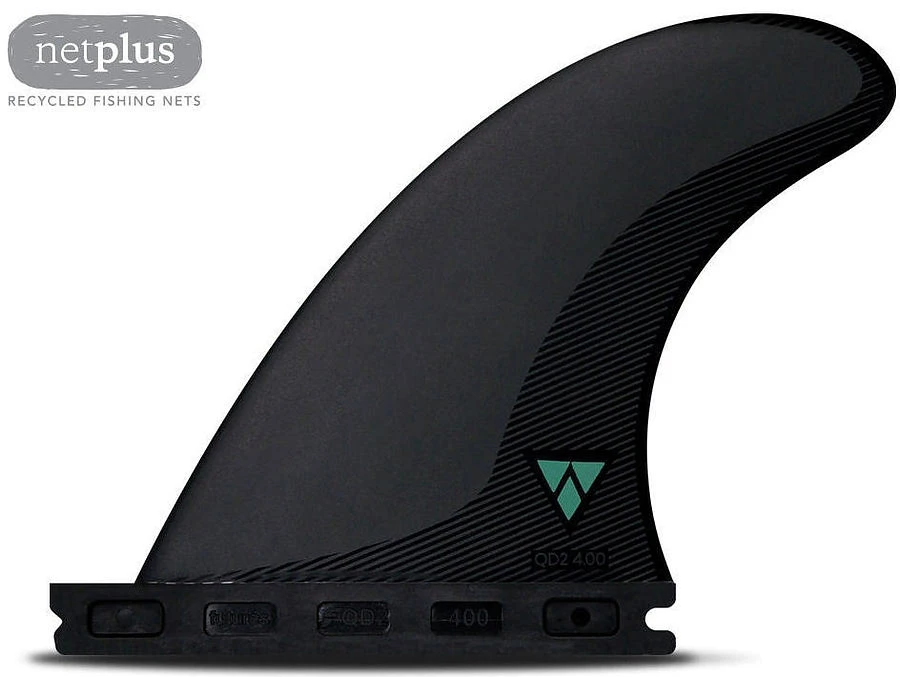 Futures QD2 Alpha Series Quad Rear Fin Set (4.0 Inch) Carbon Teal