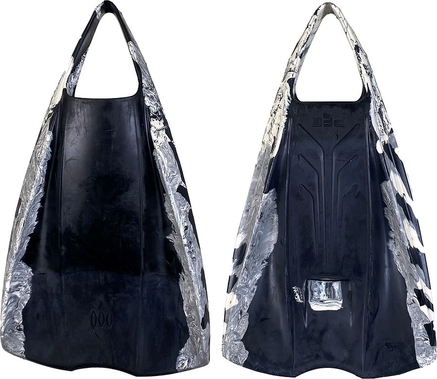 POD 2 Bodyboard Fins Black White Speckle