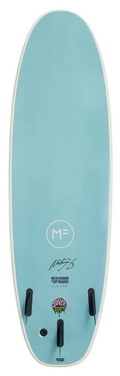 Mick Fanning Softboards Beastie Super Soft Tri White Teal
