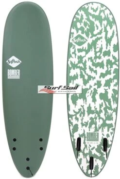 Softech Bomber White Green Softboard