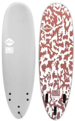 Softech Bomber Grey Dusty Red Softboard