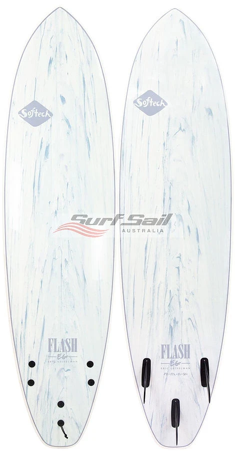 Softech Flash Eric Geiselman FCS2 Softboard Marble White