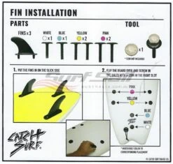 Catch Surf Pop Thru Tri Fin Set For Log Boards
