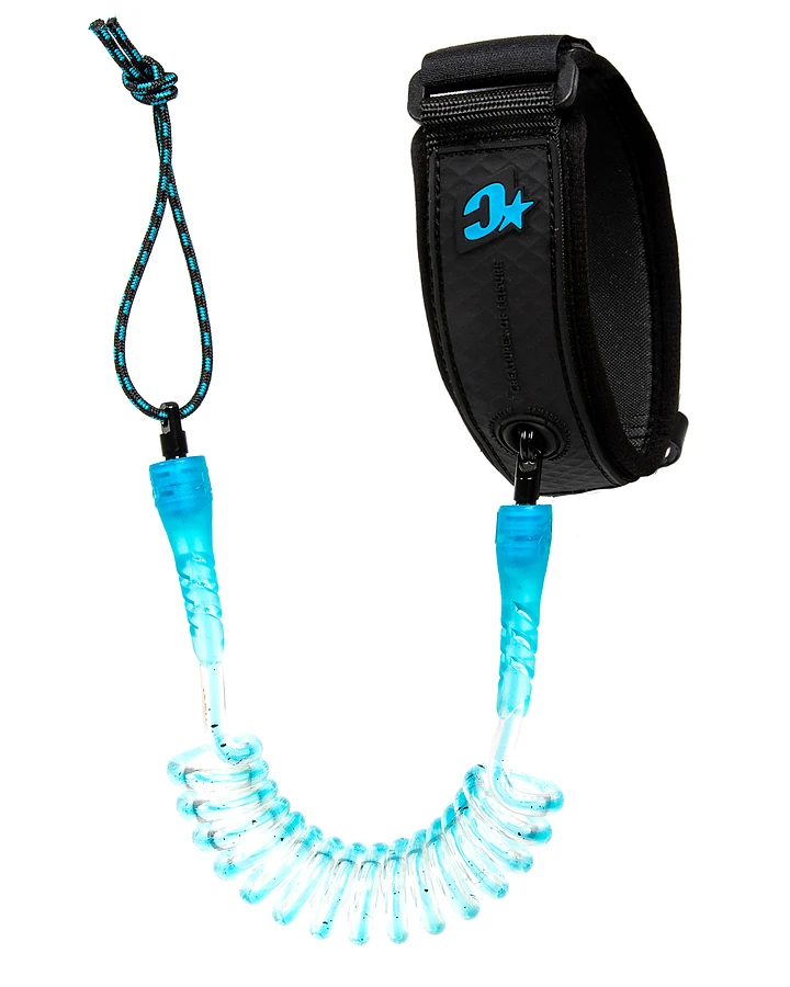 Creatures Of Leisure Reliance Bodyboard Bicep Leash Cyan Speckle Black - Image 2